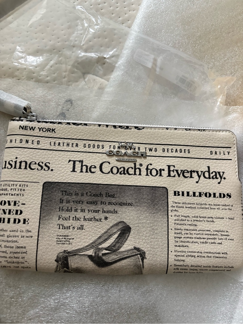 Coach Newspaper Print Large Wrislet